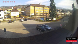 Střed obce Rokytnice nad Jizerou