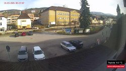 Střed obce Rokytnice nad Jizerou