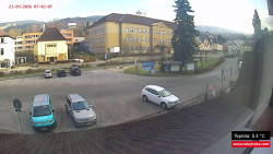 Střed obce Rokytnice nad Jizerou