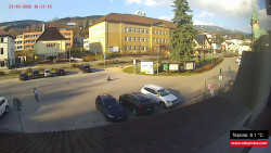 Střed obce Rokytnice nad Jizerou