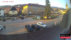 Střed obce Rokytnice nad Jizerou