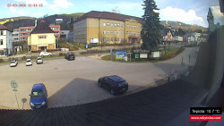 Střed obce Rokytnice nad Jizerou