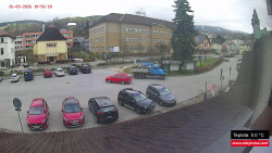 Střed obce Rokytnice nad Jizerou