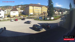 Střed obce Rokytnice nad Jizerou