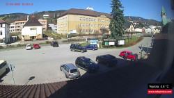 Střed obce Rokytnice nad Jizerou