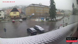 Střed obce Rokytnice nad Jizerou