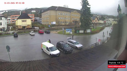 Střed obce Rokytnice nad Jizerou