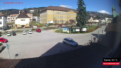 Střed obce Rokytnice nad Jizerou