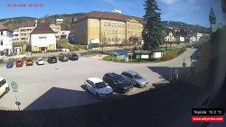 Střed obce Rokytnice nad Jizerou