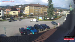 Střed obce Rokytnice nad Jizerou