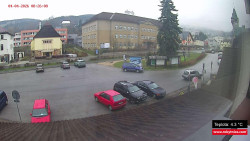 Střed obce Rokytnice nad Jizerou