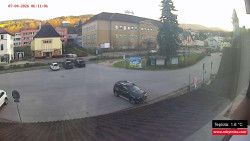 Střed obce Rokytnice nad Jizerou