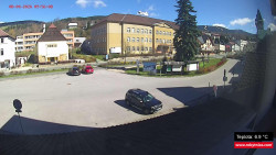 Střed obce Rokytnice nad Jizerou