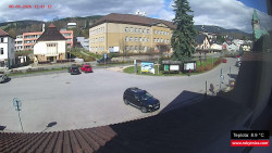 Střed obce Rokytnice nad Jizerou