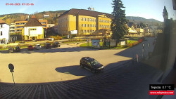 Střed obce Rokytnice nad Jizerou