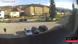 Střed obce Rokytnice nad Jizerou