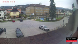 Střed obce Rokytnice nad Jizerou