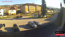 Střed obce Rokytnice nad Jizerou