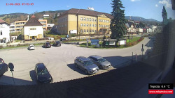 Střed obce Rokytnice nad Jizerou