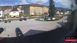 Střed obce Rokytnice nad Jizerou