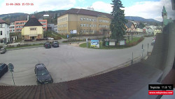 Střed obce Rokytnice nad Jizerou