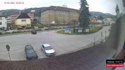 Střed obce Rokytnice nad Jizerou