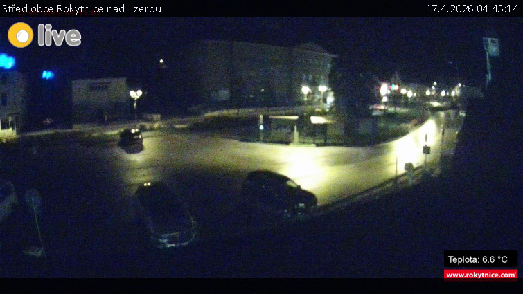 Město Rokytnice nad Jizerou - Střed obce Rokytnice nad Jizerou - 17.4.2026 v 04:45