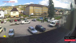 Střed obce Rokytnice nad Jizerou