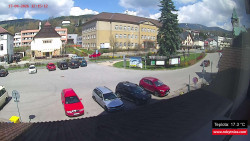 Střed obce Rokytnice nad Jizerou