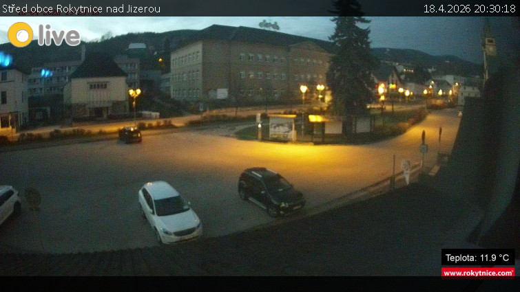 Město Rokytnice nad Jizerou - Střed obce Rokytnice nad Jizerou - 18.4.2026 v 20:30