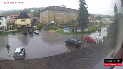 Střed obce Rokytnice nad Jizerou