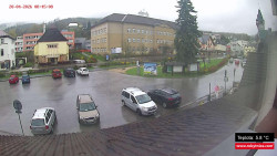 Střed obce Rokytnice nad Jizerou