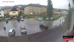 Střed obce Rokytnice nad Jizerou