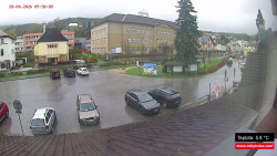 Střed obce Rokytnice nad Jizerou