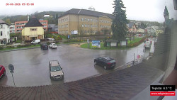 Střed obce Rokytnice nad Jizerou