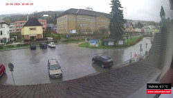 Střed obce Rokytnice nad Jizerou