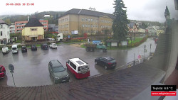 Střed obce Rokytnice nad Jizerou