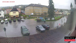 Střed obce Rokytnice nad Jizerou