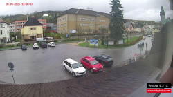 Střed obce Rokytnice nad Jizerou