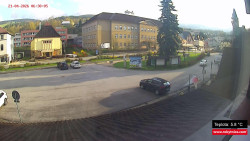 Střed obce Rokytnice nad Jizerou