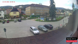 Střed obce Rokytnice nad Jizerou