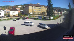 Střed obce Rokytnice nad Jizerou