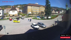 Střed obce Rokytnice nad Jizerou