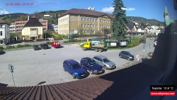 Střed obce Rokytnice nad Jizerou