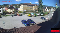 Střed obce Rokytnice nad Jizerou