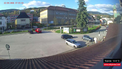 Střed obce Rokytnice nad Jizerou