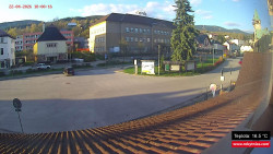 Střed obce Rokytnice nad Jizerou