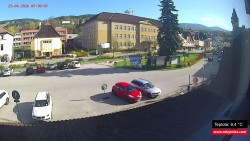 Střed obce Rokytnice nad Jizerou