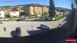 Střed obce Rokytnice nad Jizerou