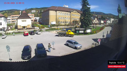 Střed obce Rokytnice nad Jizerou